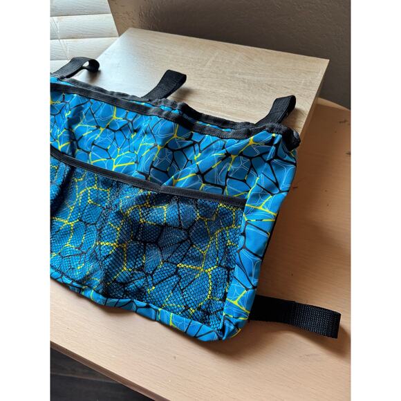 Stroller Organizer Bag – Blue Geometric Pattern - Picture 3 of 10